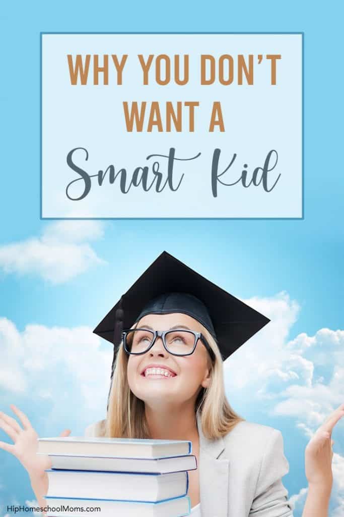 smart girl with graduation cap and books