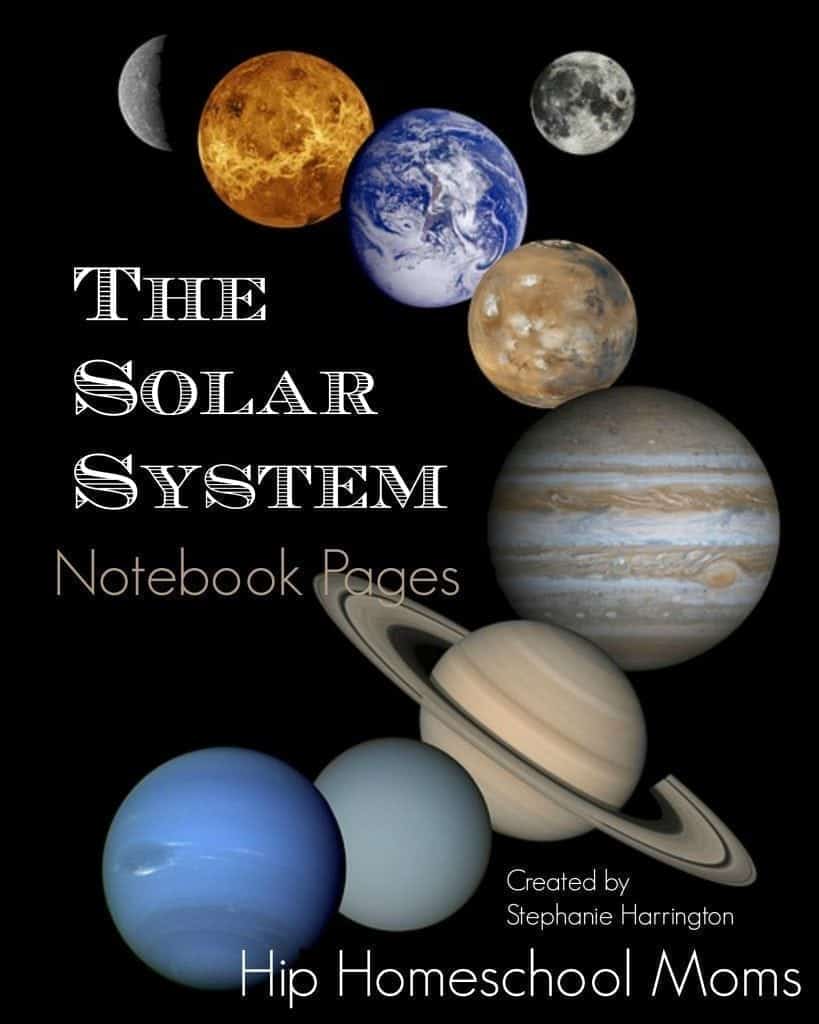 Solar System Notebook Pages