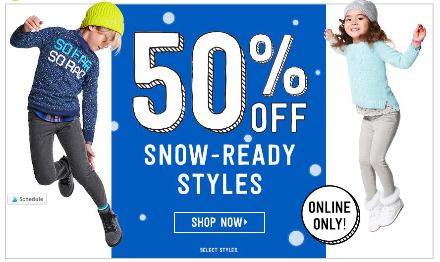 DEAL ALERT: 50% Off Select Winter Styles at Crazy8