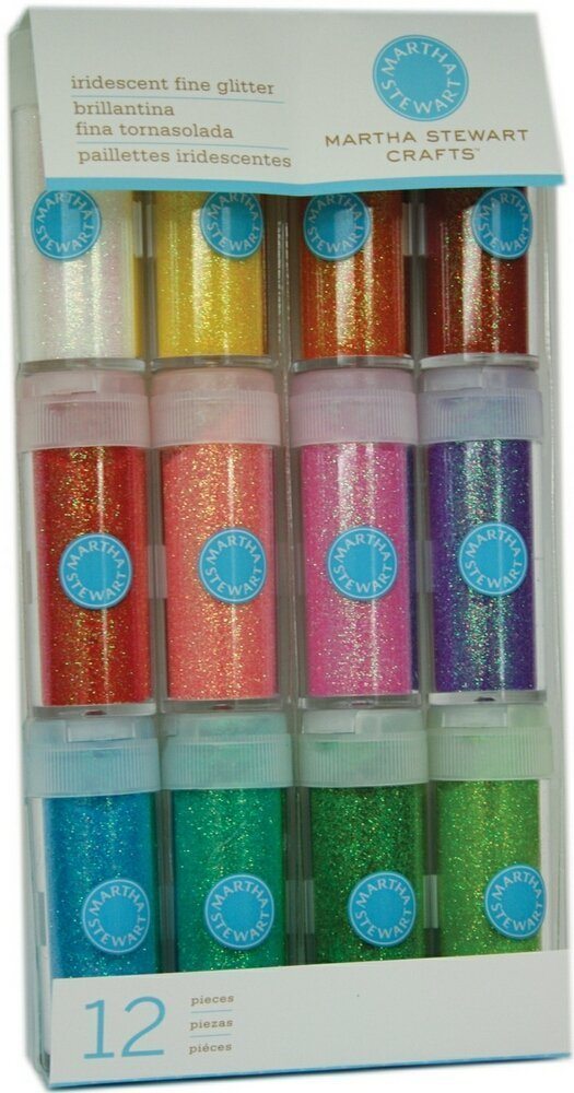 LIGHTNING DEAL ALERT! Martha Stewart Crafts Iridescent Glitter, 12-Pack – 44% off!