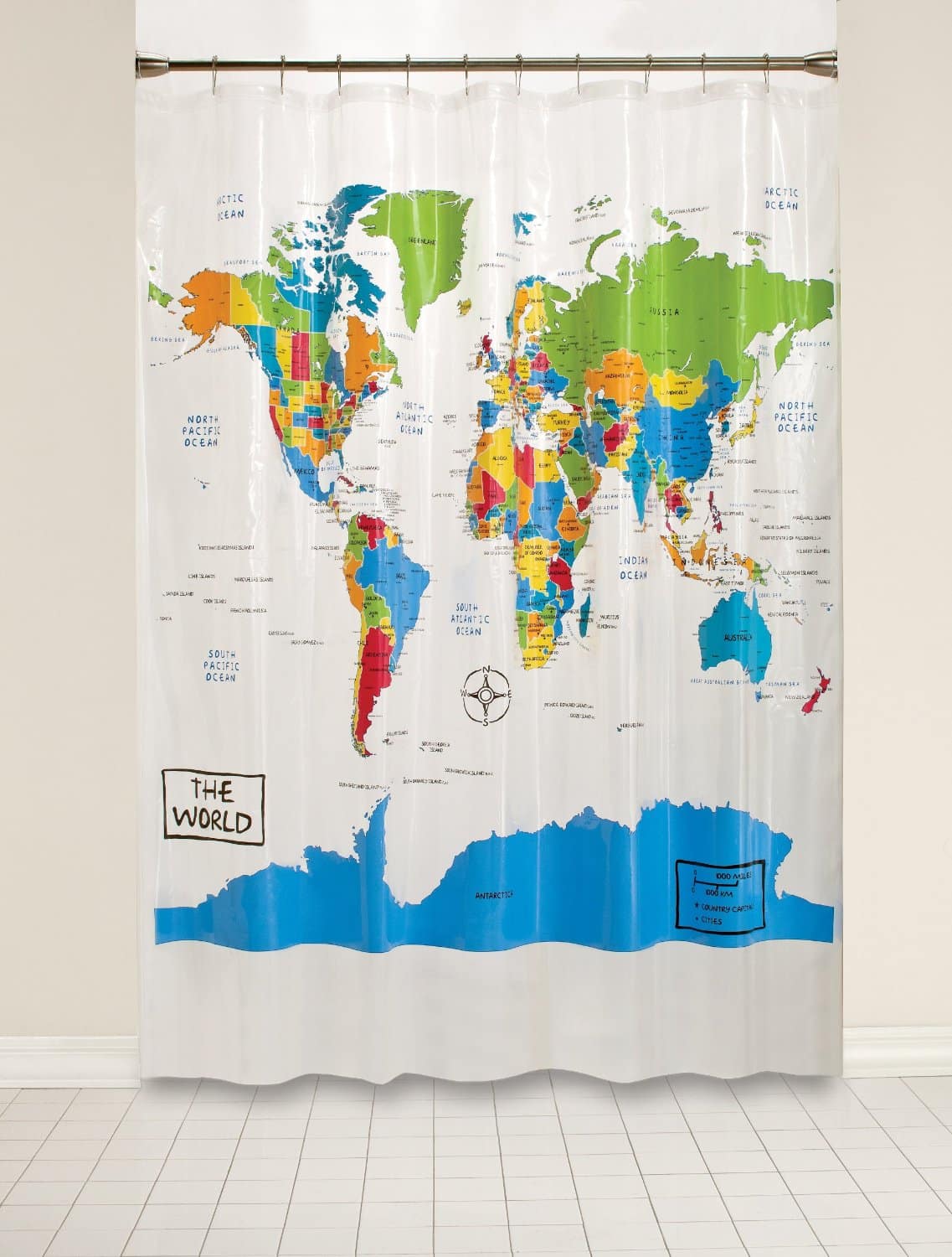 LIGHTNING DEAL ALERT! The World Peva Shower Curtain – 52% off