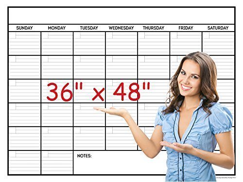 LIGHTNING DEAL ALERT! Jumbo Wall Calendar Laminated 36 X 48in Month Planner – 31% off