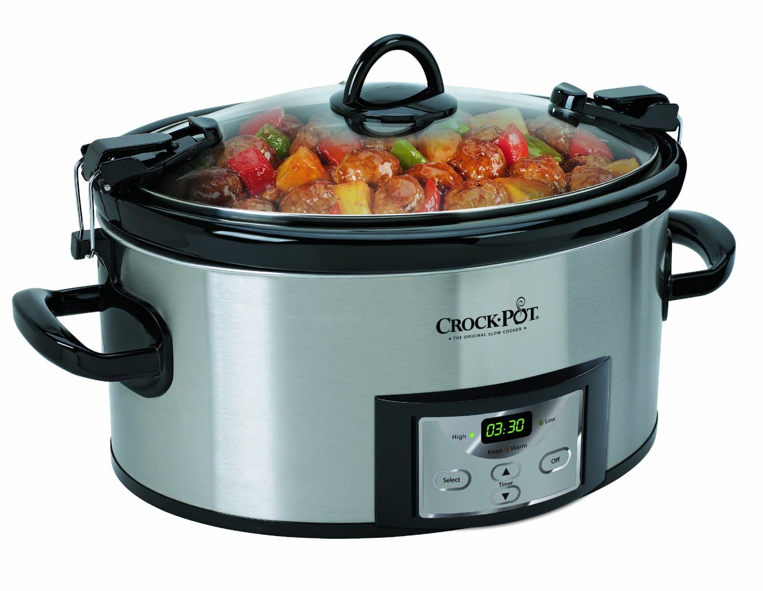 LIGHTNING DEAL ALERT! Crock-Pot 6-Quart Programmable Slow Cooker, Digital Timer, Stainless Steel – 43% off!!