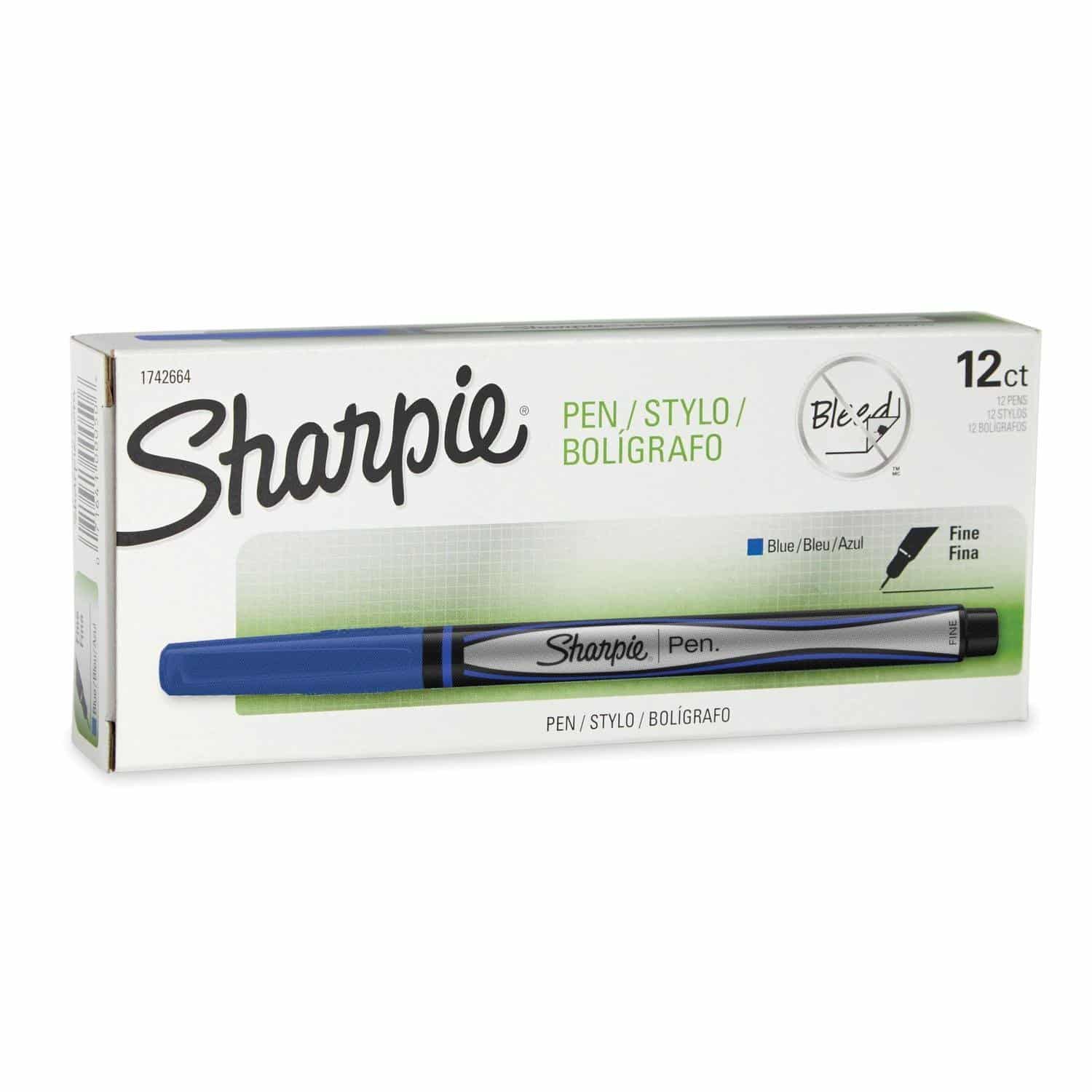 DEAL ALERT: Sharpie Pens, Fine Point, Blue, 12-Count – 40% off!!