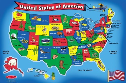 LIGHTNING DEAL ALERT! USA Map Floor Puzzle – 35% off!