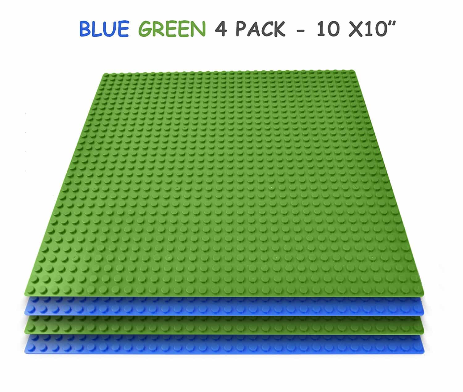 LIGHTNING DEAL ALERT! Lego Compatible Baseplates (4 pieces of 10″ x 10″) – 37% off!