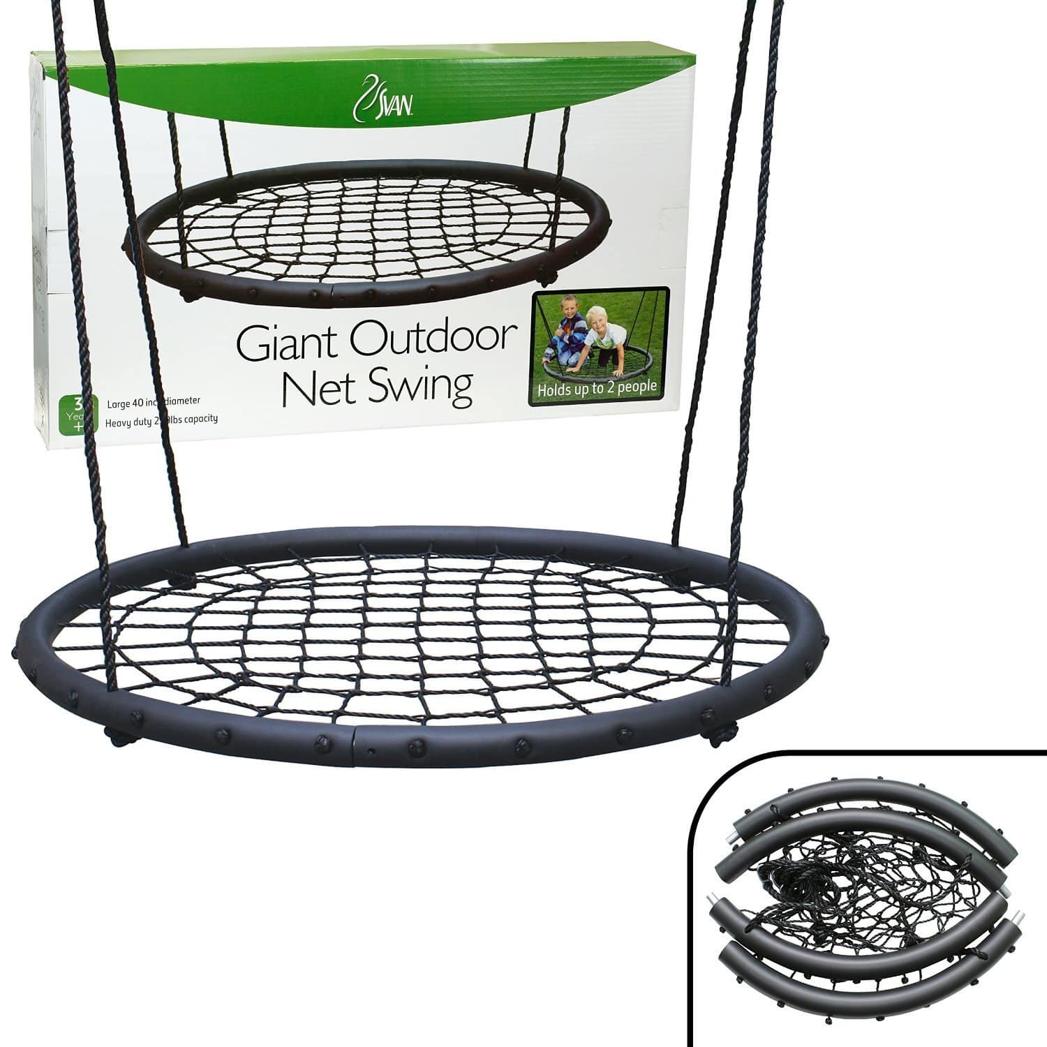 LIGHTNING DEAL ALERT! Two Person Outdoor Spider Web Swing – 34% off