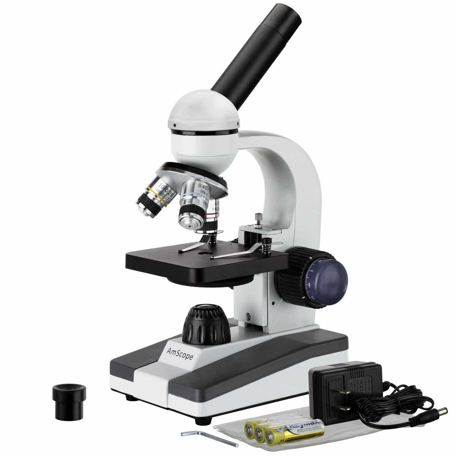 LIGHTNING DEAL ALERT! AmScope Cordless LED Student Biological Compound Microscope – 25% off