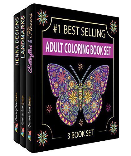 LIGHTNING DEAL ALERT! Creatively Calm Studios Adult Coloring Book Set 60% off