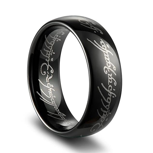 LIGHTNING DEAL ALERT! Lord of the Rings Tungsten Carbide Ring Men’s Ring 91% off!!!