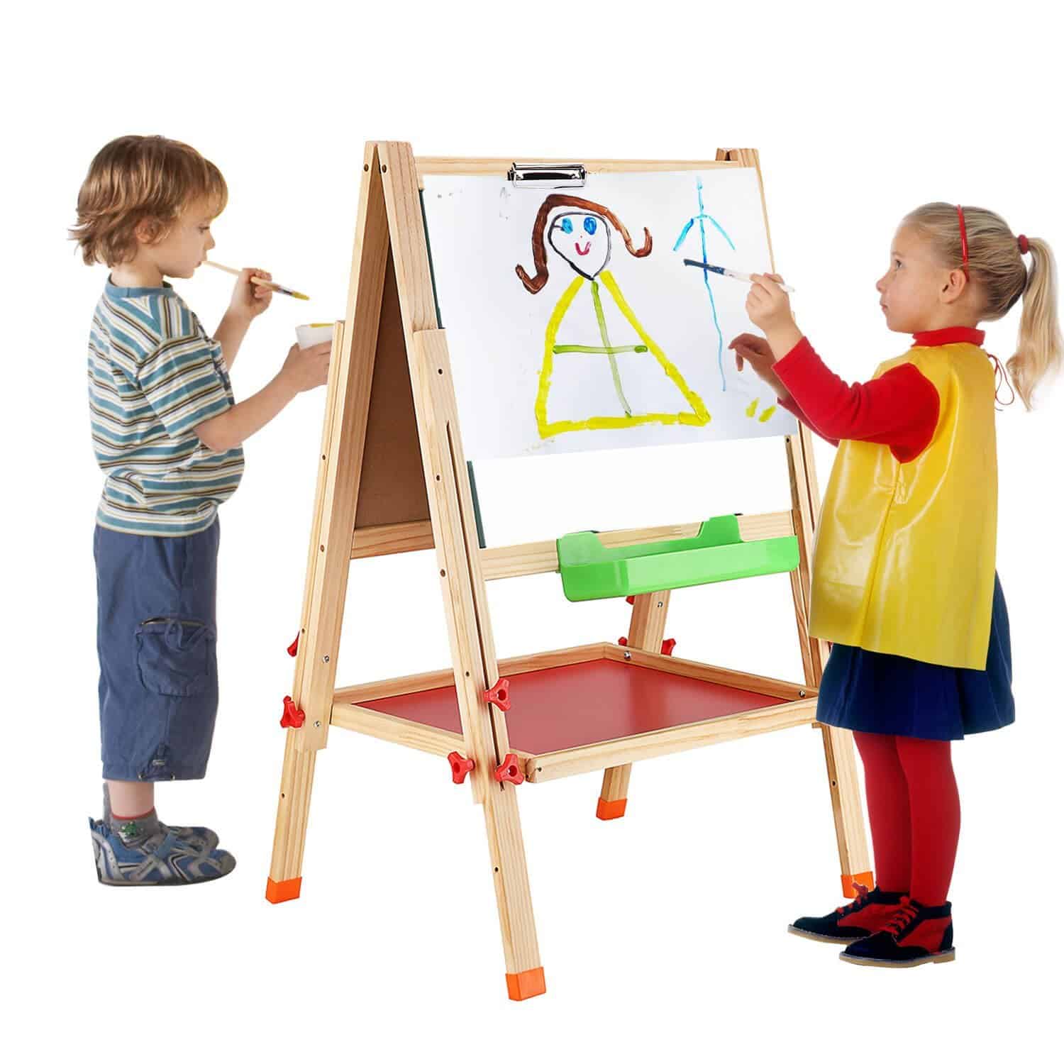 LIGHTNING DEAL ALERT! Double Sided Adjustable Kids Easel Drawing Board – 71% off!