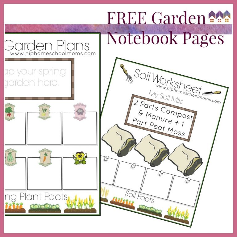 image of pages from a garden planner