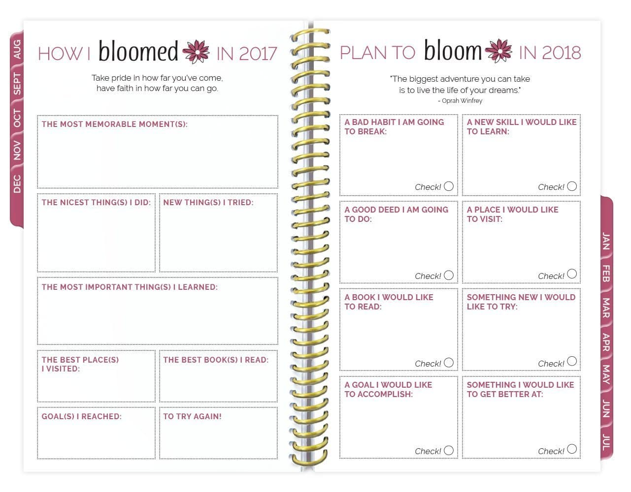 DEAL ALERT: 2017-18 Academic Year HARD COVER Daily Planner – Passion/Goal Organizer – 32% off!