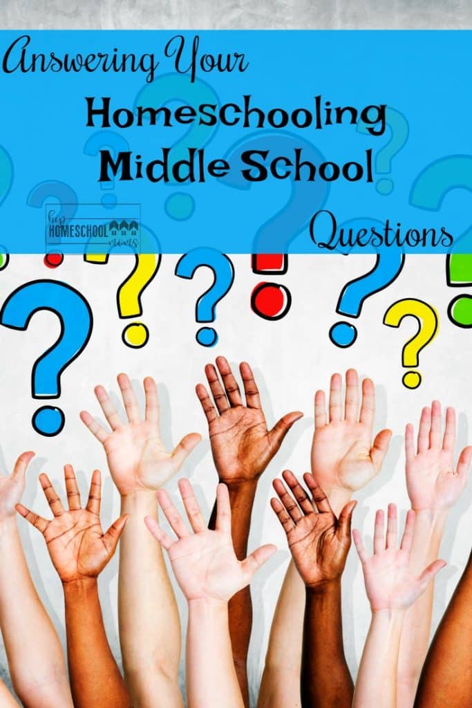Answers to your questions about homeschooling middle school!