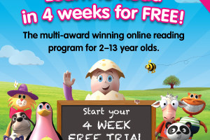 Free 4-week trial of Reading Eggs from Hip Homeschool Moms!