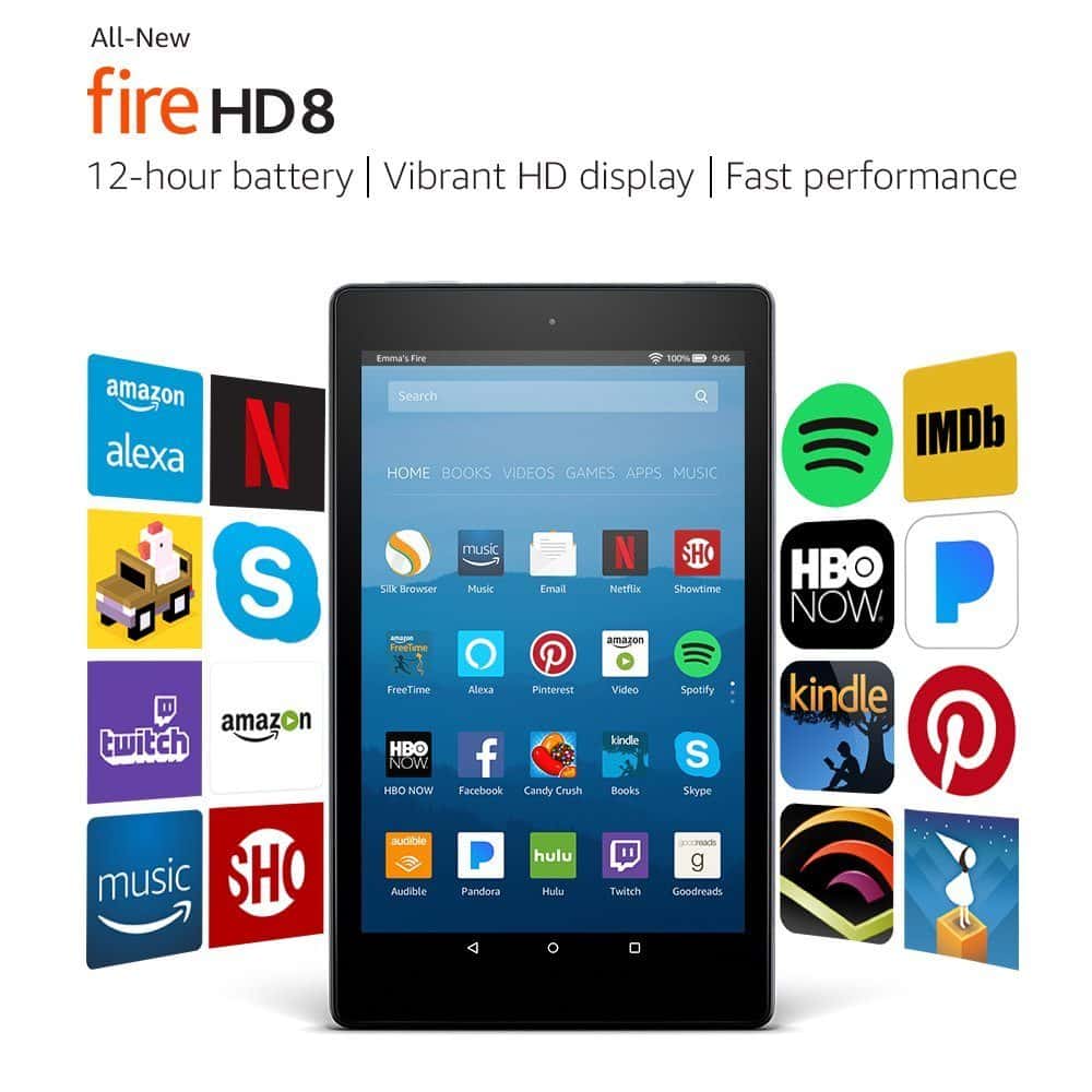 DEAL ALERT: Fire HD 8 Tablet with Alexa, 8″ HD Display, 16 GB, Black – 25% off!