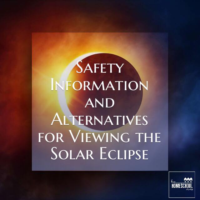 Safety Information and Alternatives for Viewing the Solar Eclipse