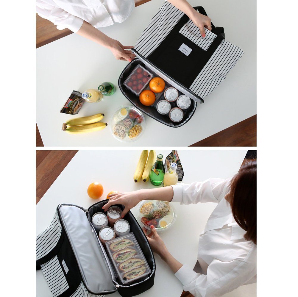 DEAL ALERT: Soonnix Travel Tote Bag Work Lunch Shopping Shoulder Handbag with Insulated Picnic Cooler Top Zipper