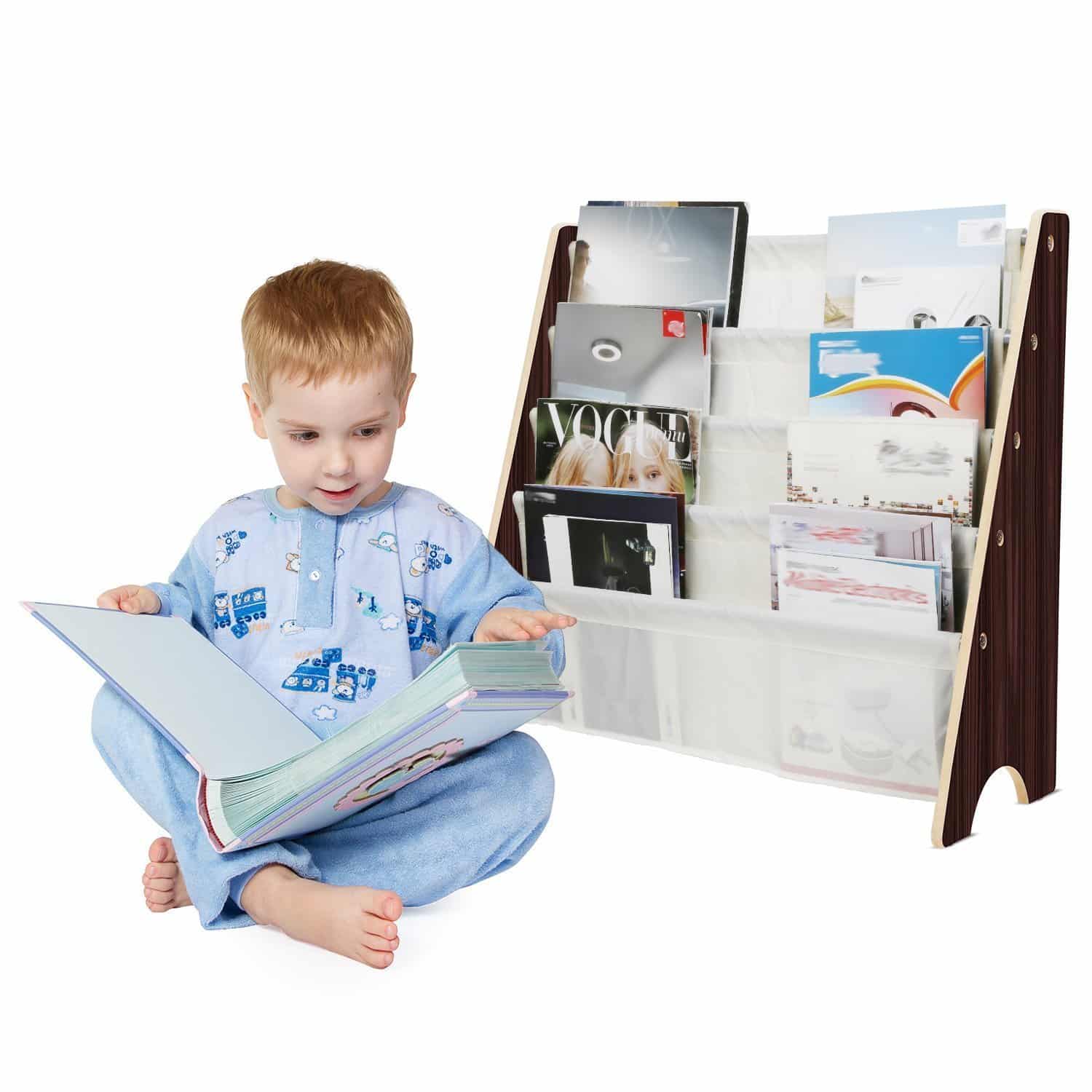 DEAL ALERT: Kids Book Rack Storage Sling Bookshelf – 67%