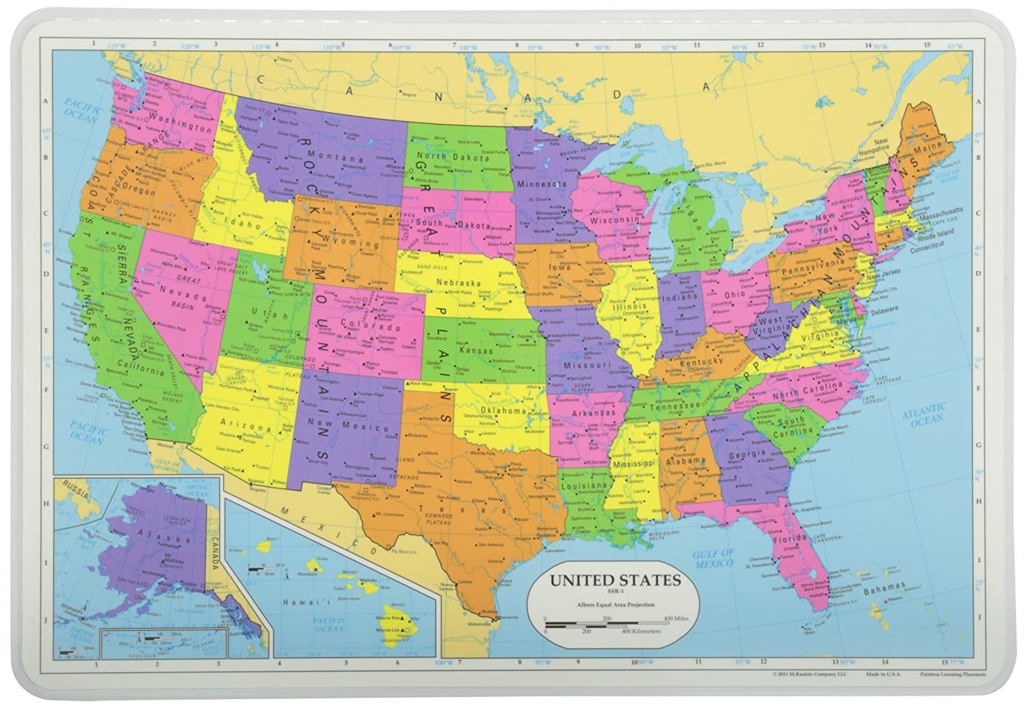 DEAL ALERT: Map of USA Placemat – $7.27