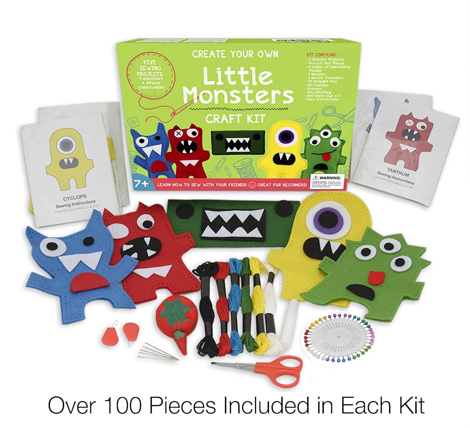 LIGHTNING DEAL ALERT! Little Monsters Beginners Sewing Craft Kit  – 25%