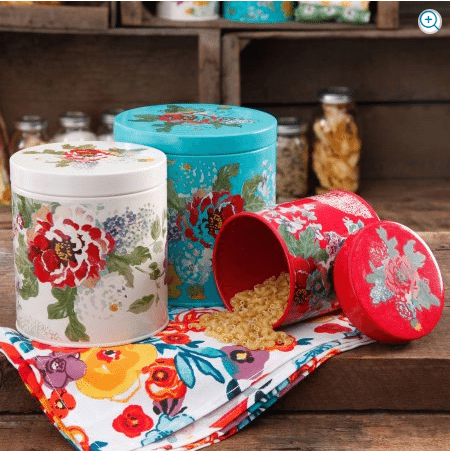 DEAL ALERT: The Pioneer Woman Country Garden 3-Piece Canister Set – 33%