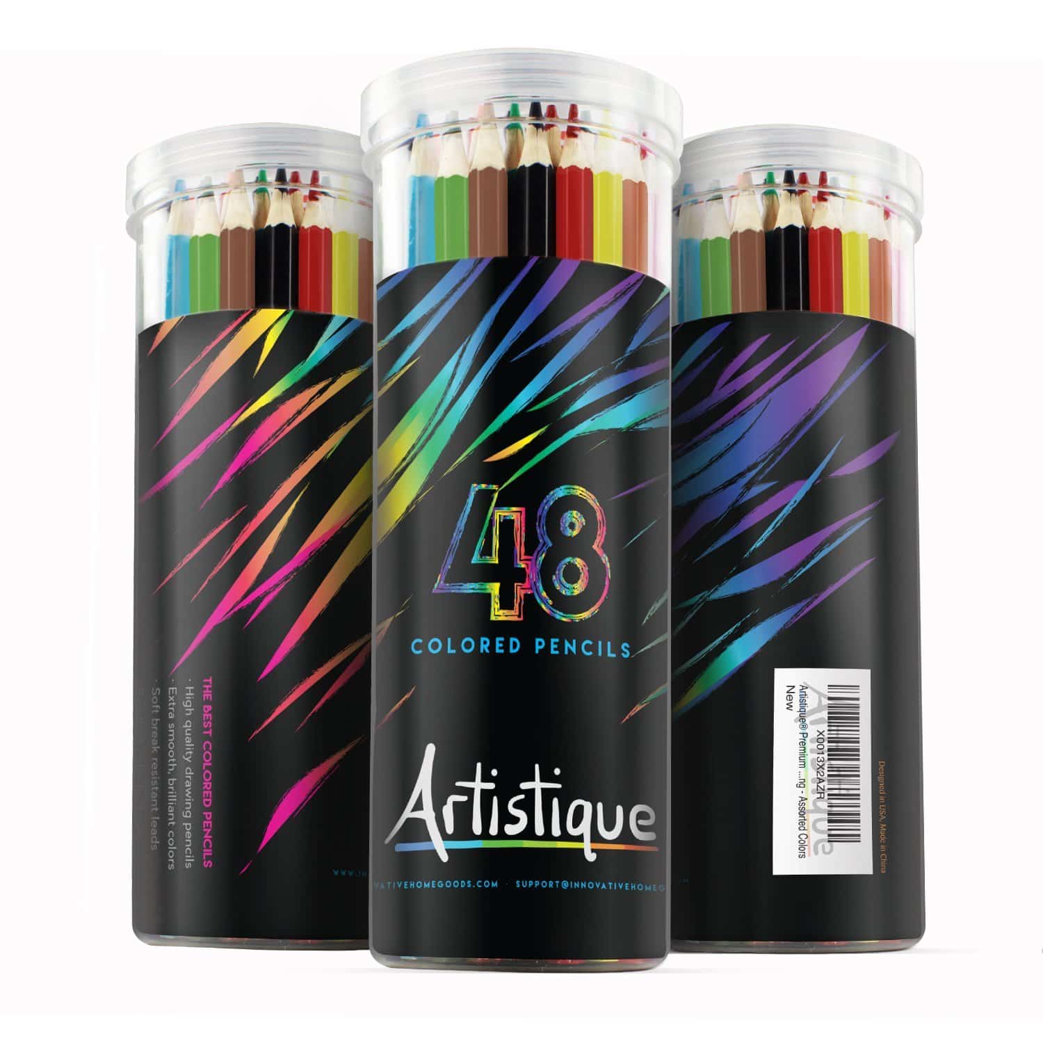 LIGHTNING DEAL ALERT! Premium Colored Pencils – Set of 48 – 77% off!