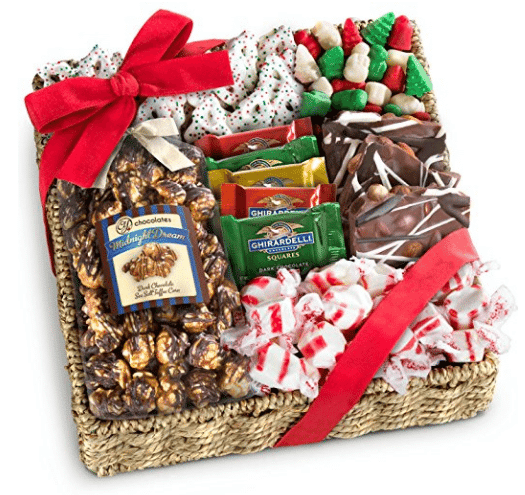 LIGHTNING DEAL ALERT! Golden State Fruit Holiday Classic Chocolate, Candy & Crunch Gift Basket – 33%