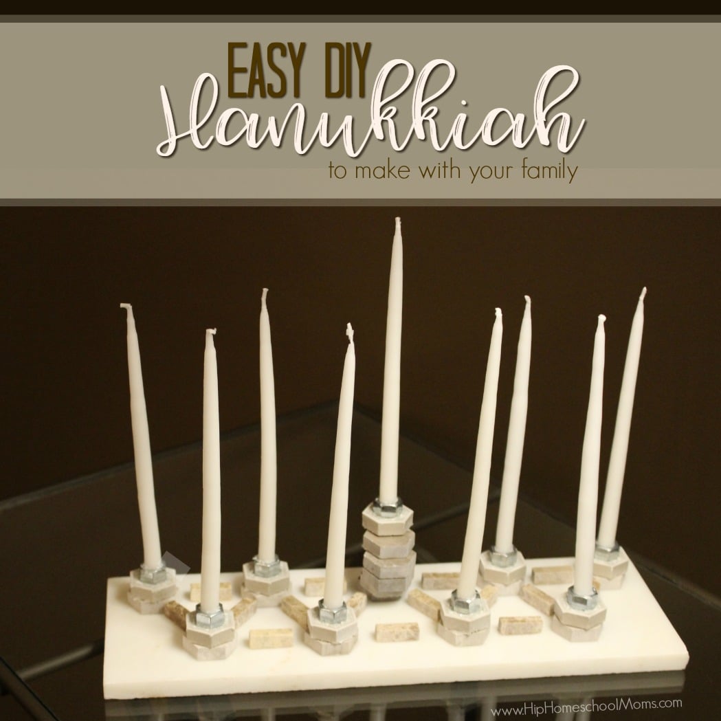 Easy DIY Hanukkiah to Make with Your Family