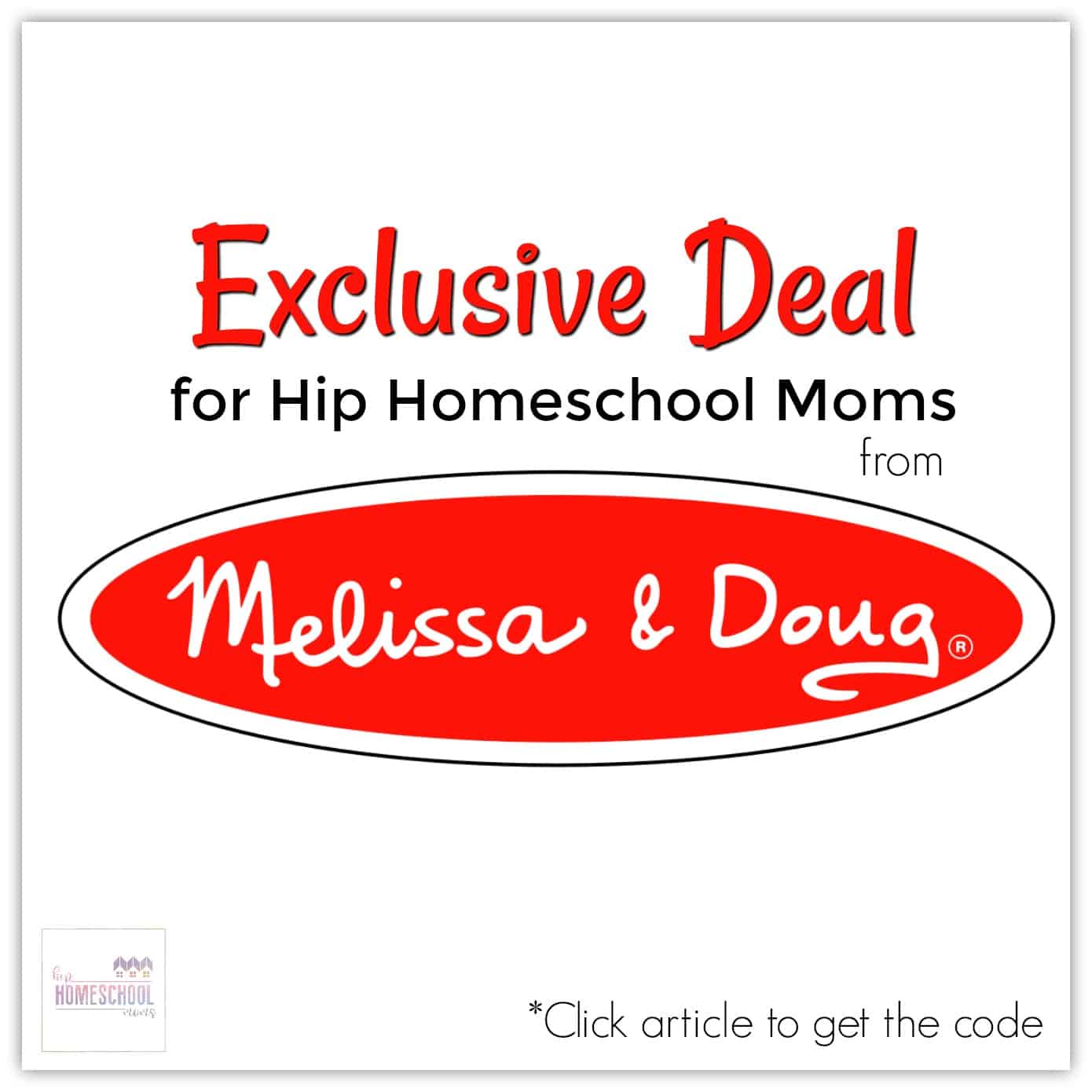 EXCLUSIVE 25% off Melissa & Doug for Hip Moms!