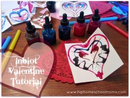 Inkblot Valentine tutorial