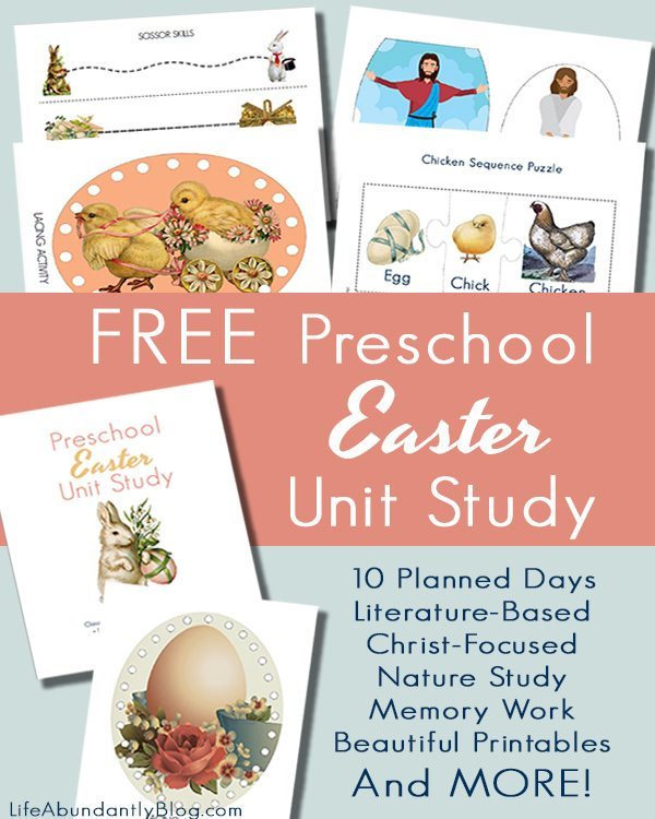 FREE Christ-Centered Preschool Easter Unit Study