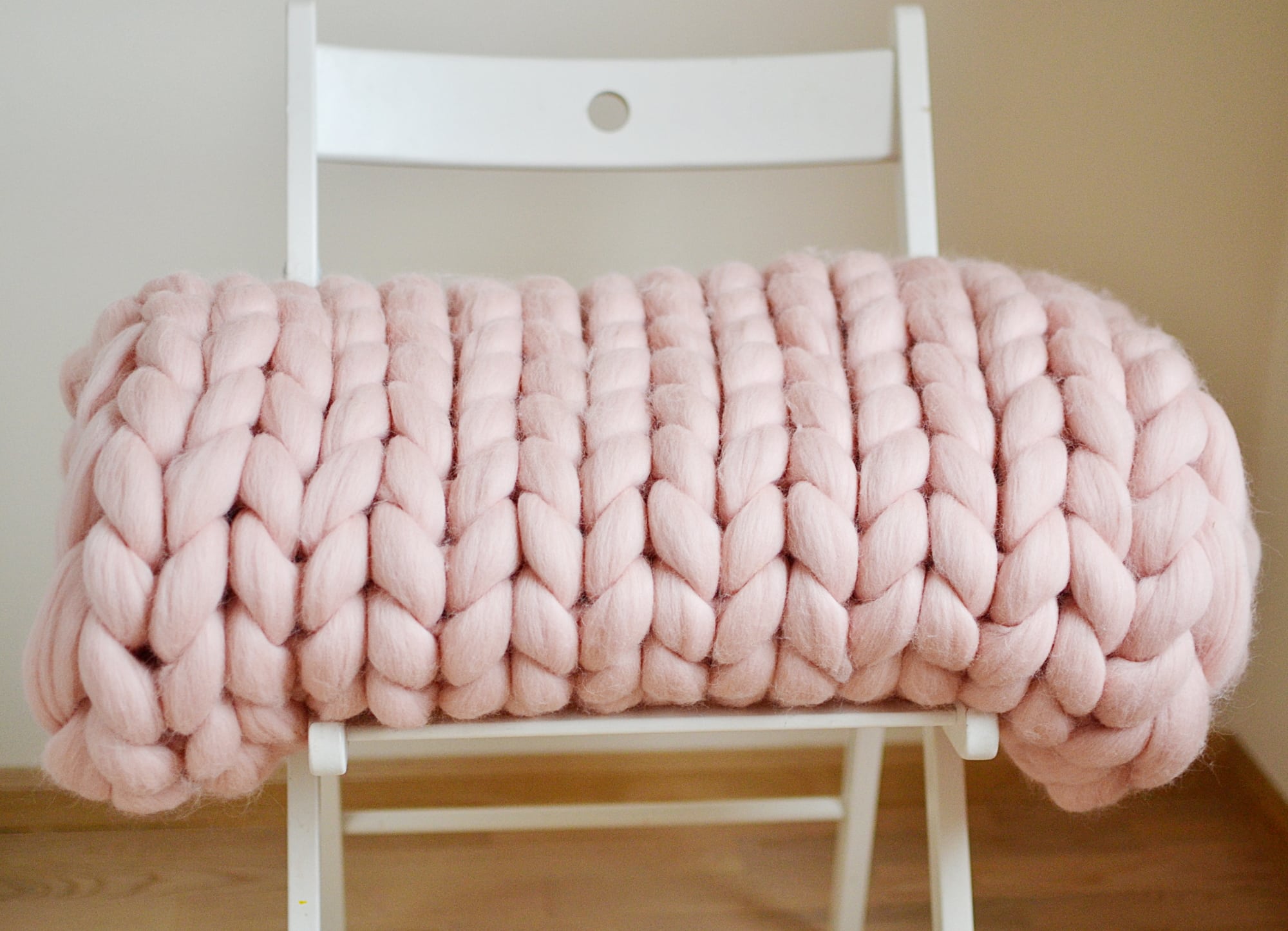 Oversized knit blanket discount diy