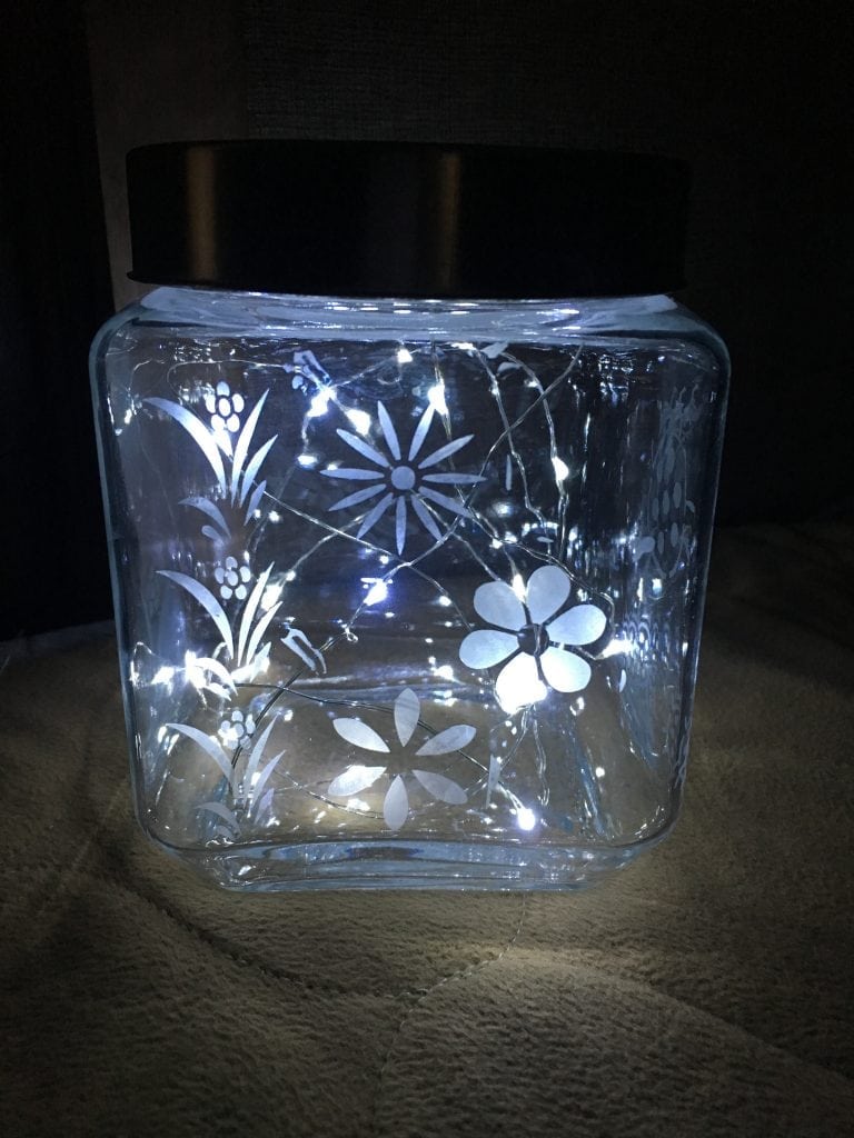Etched Glass Lantern Tutorial