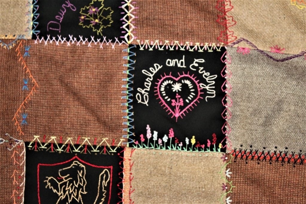 heart quilt square