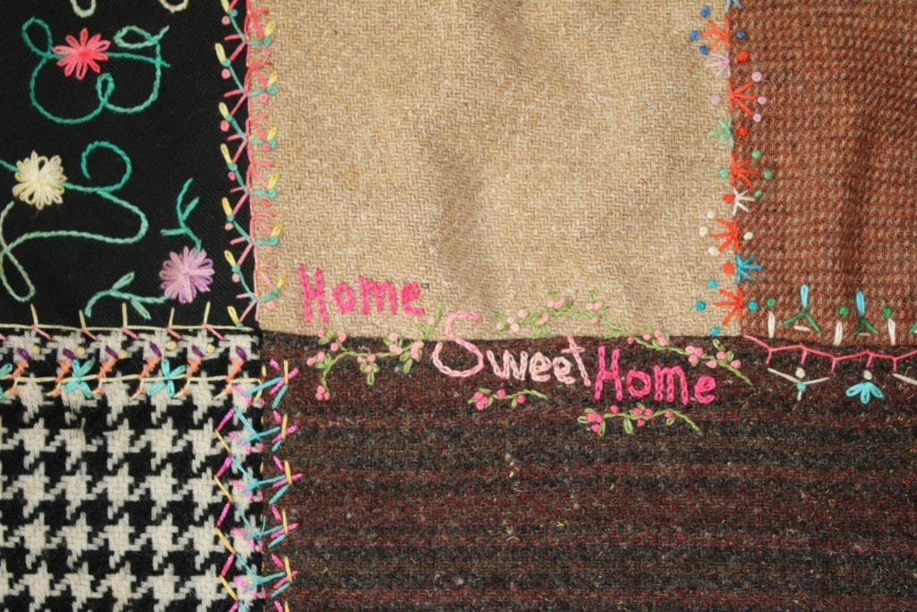home sweet home quilt square