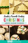 If you want to make some special Christmas cookies for your family or a Christmas party, these Christmas lights sugar cookies are beautiful!