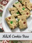 M&M Cookie Bars Recipe
