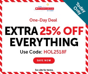 DEAL ALERT: Extra 25% off Everything Scholastic
