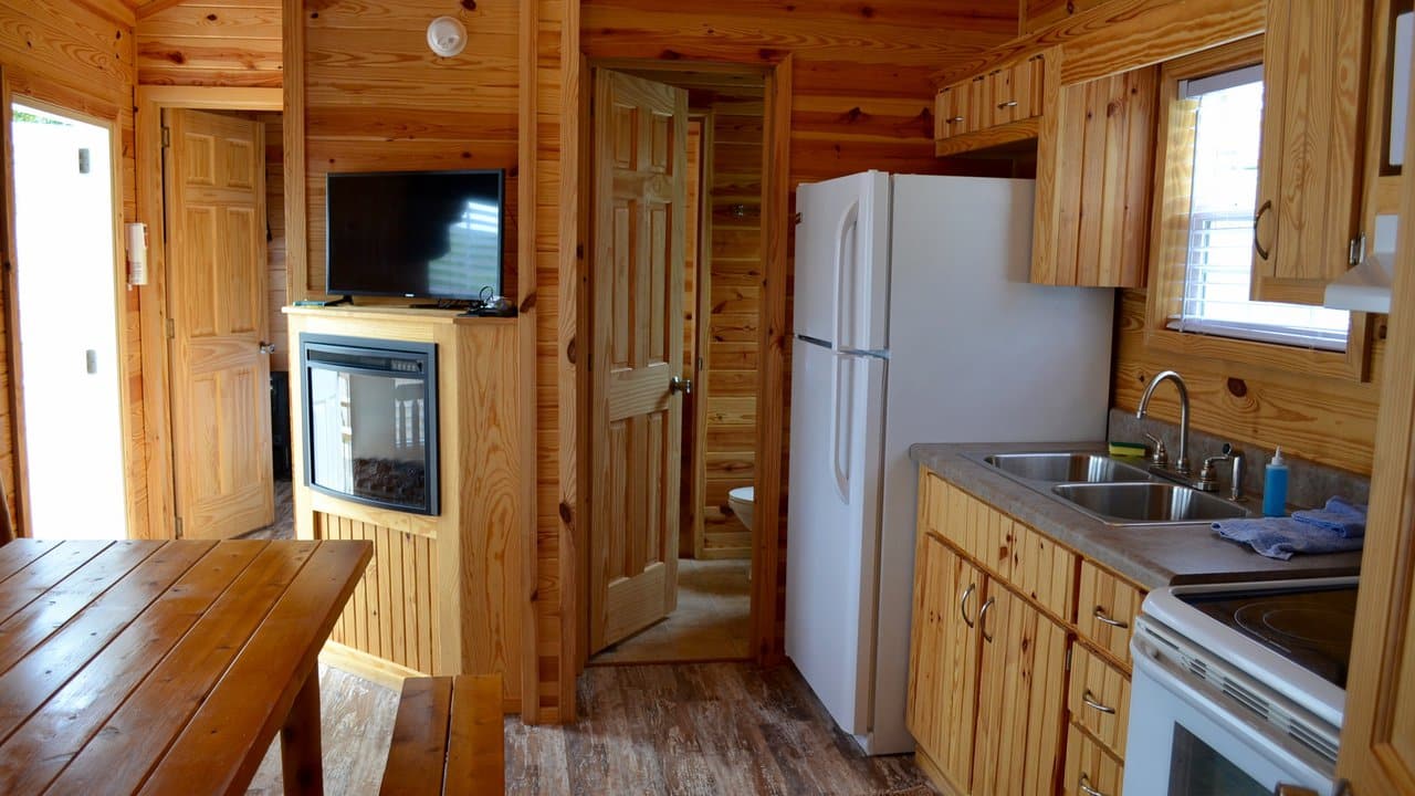 right side view of inside of Cindy Bear Cottage