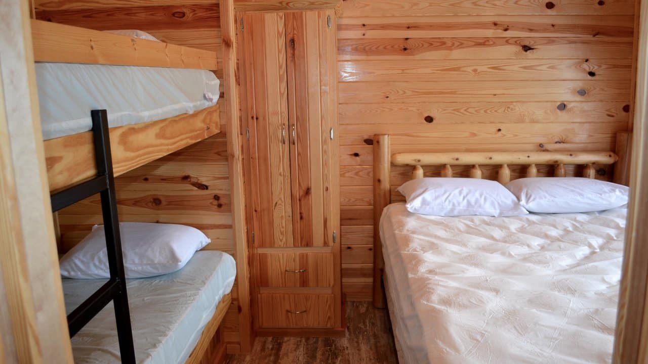 inside view of bedroom in Cindy Bear Cottage