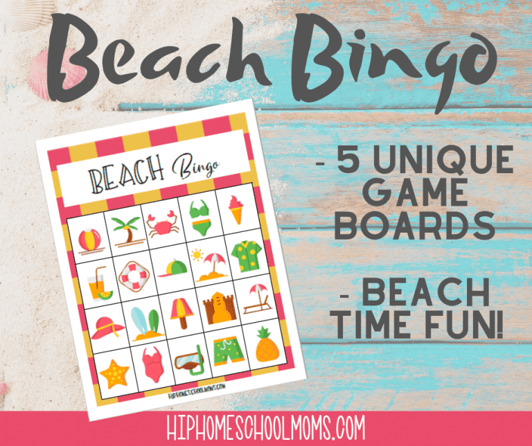Beach Bingo! (FREE Printable)