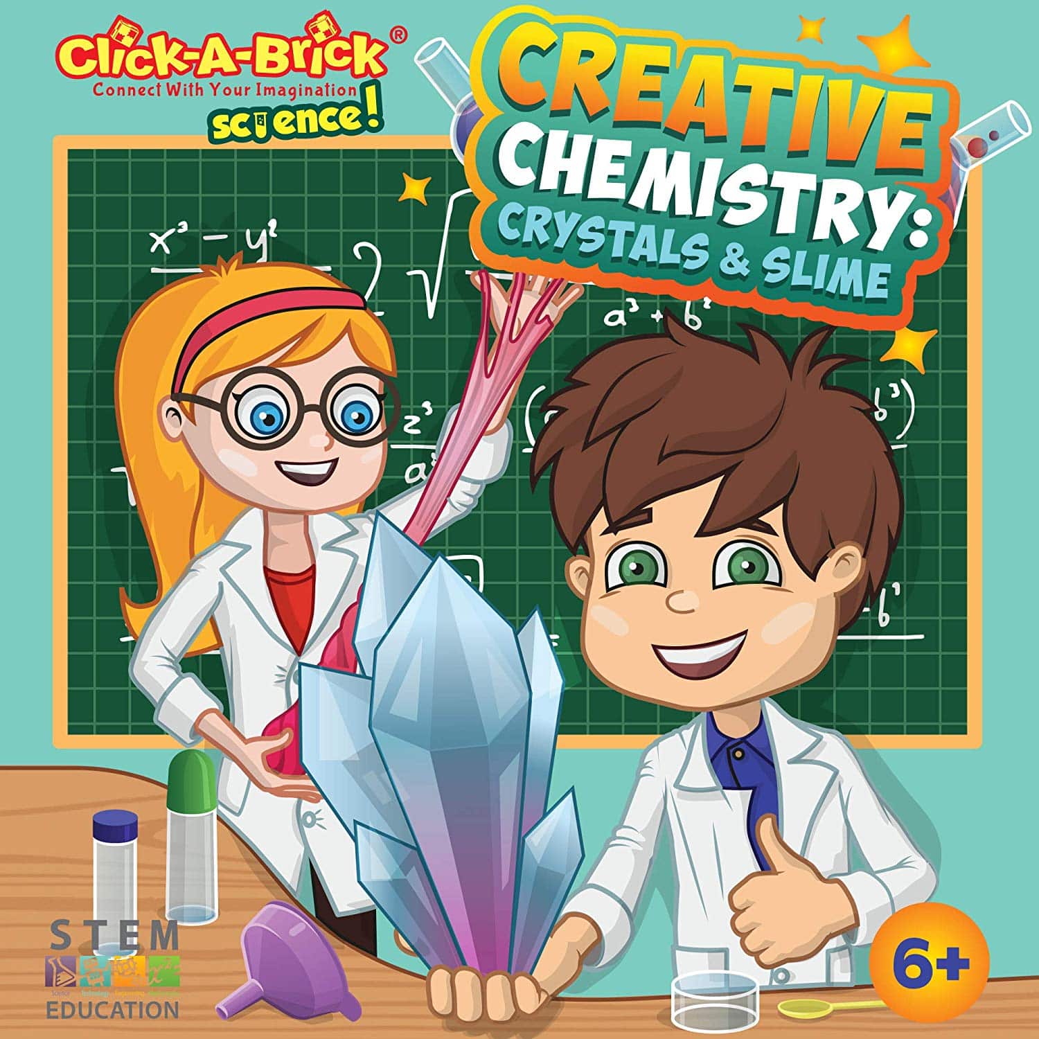 LIGHTNING DEAL ALERT! Creative Chemistry Crystals & Slime Science Kit for Kids 43% off