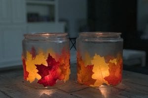 directions for making a fall lantern