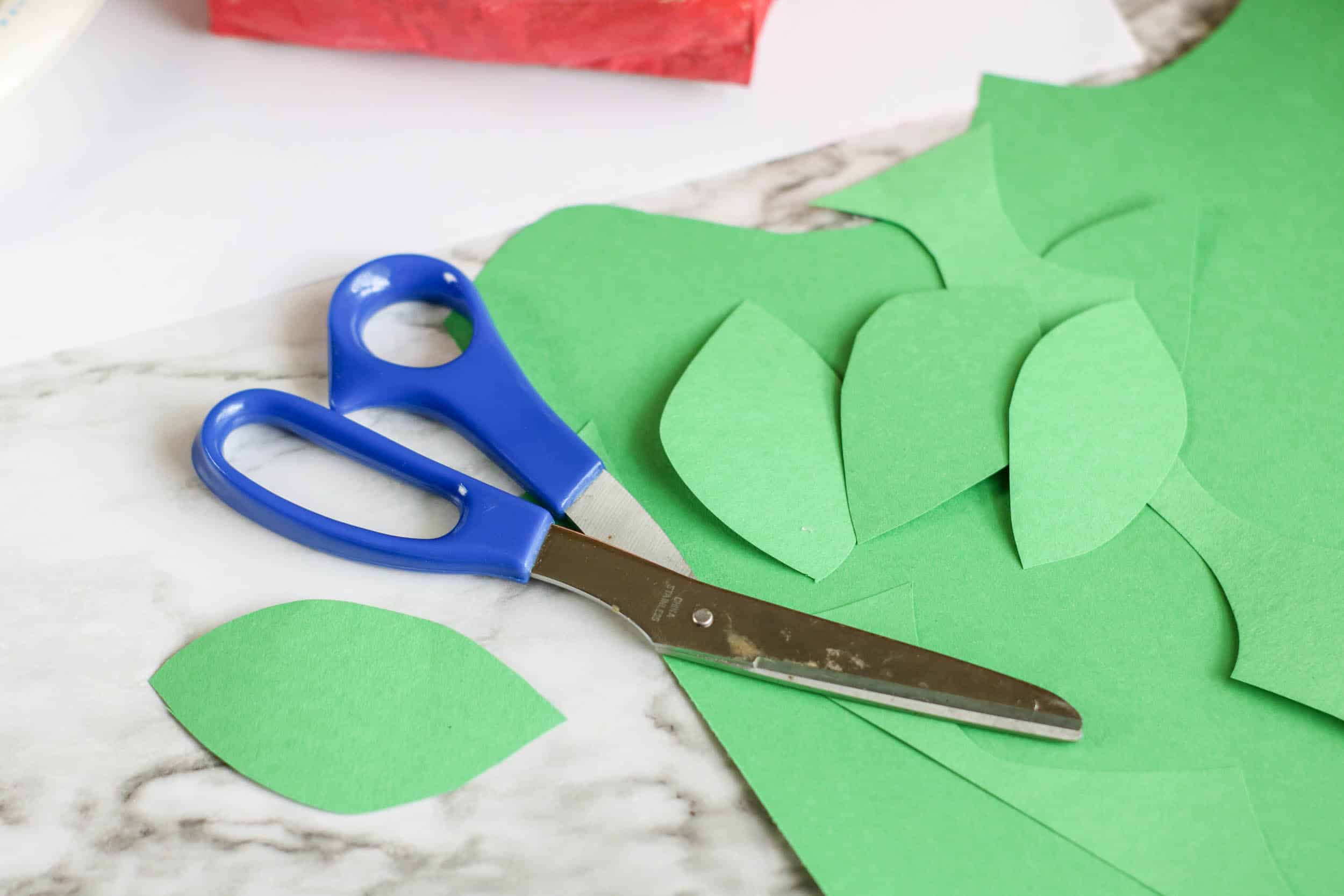 how to make an apple craft from a paper bag