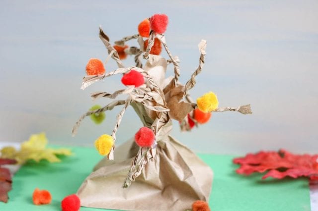 Whimsical Autumn Tree Paper Bag Craft - Hip Homeschool Moms