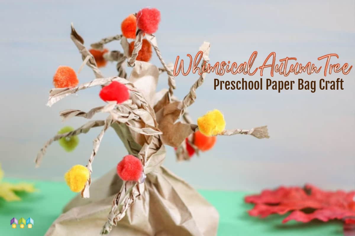 Whimsical Autumn Tree Paper Bag Craft - Hip Homeschool Moms