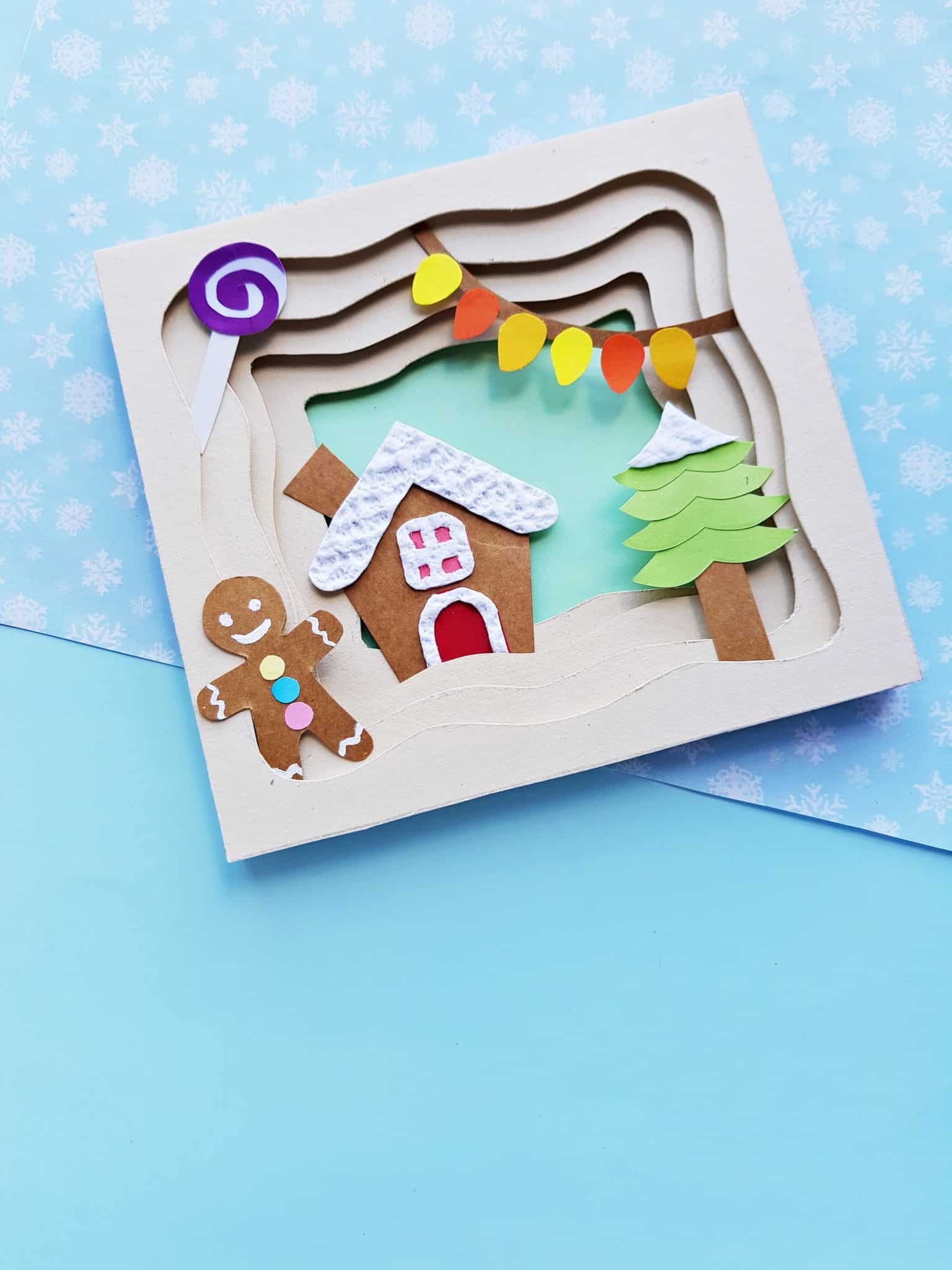 Gorgeous 3D Gingerbread House Paper Craft (with Free Templates!)