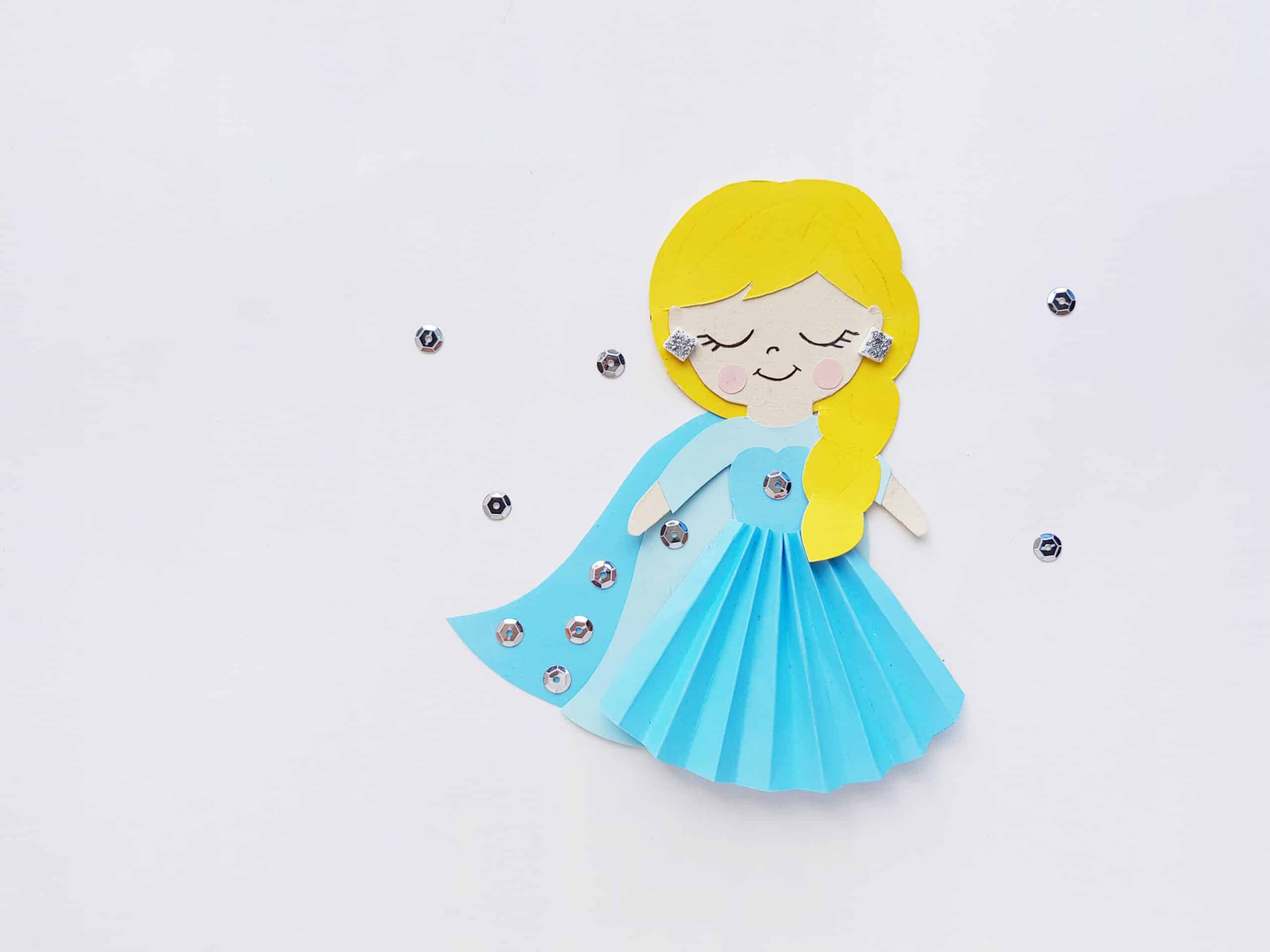 Elsa-Inspired Papercraft Doll Tutorial