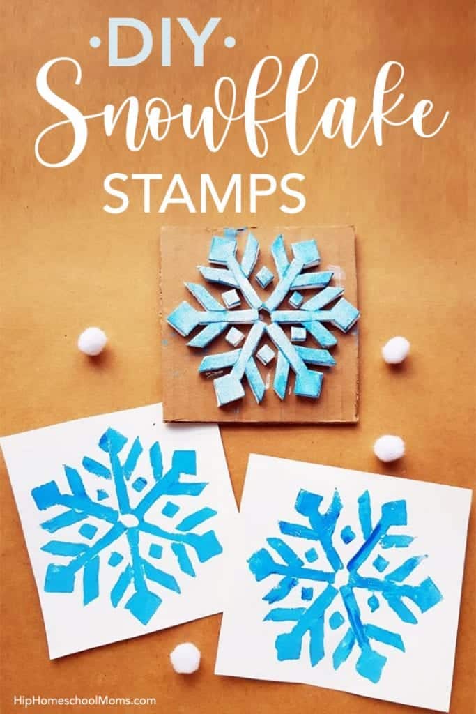 DIY snowflake stamps